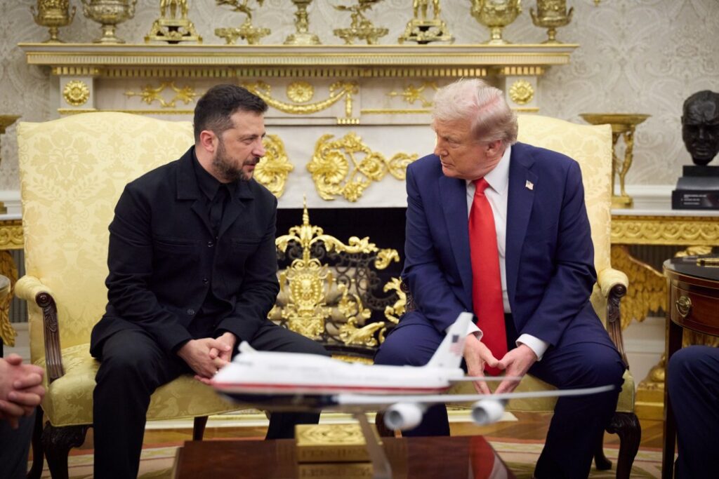Володимир Зеленський та Дональд Трамп 18 серпня 2025 року