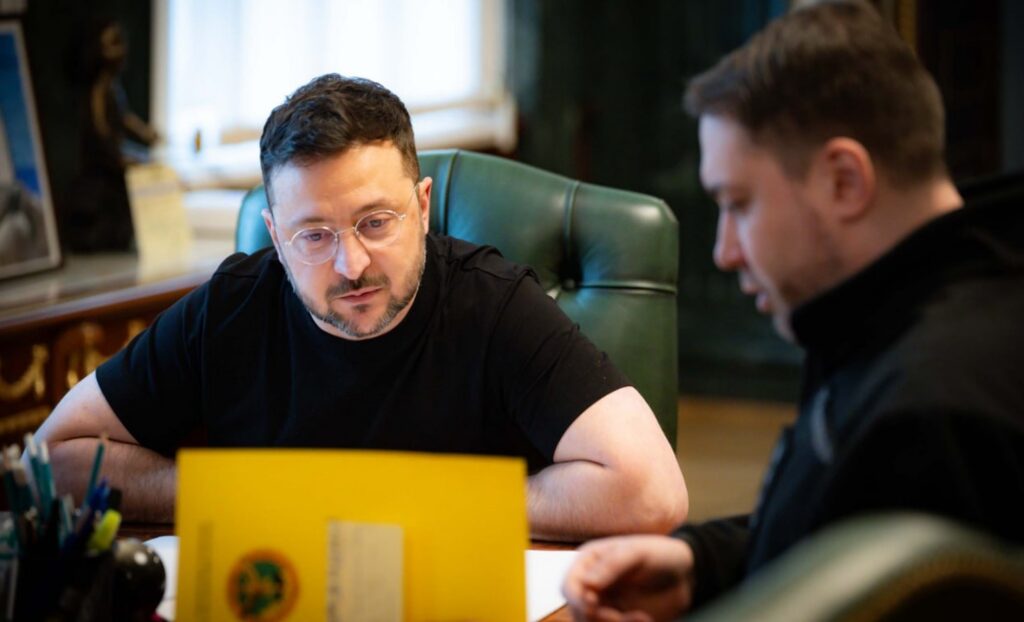 Фото пресслужби президента України із зустрічі Володимира Зеленського та Кирила Буданова