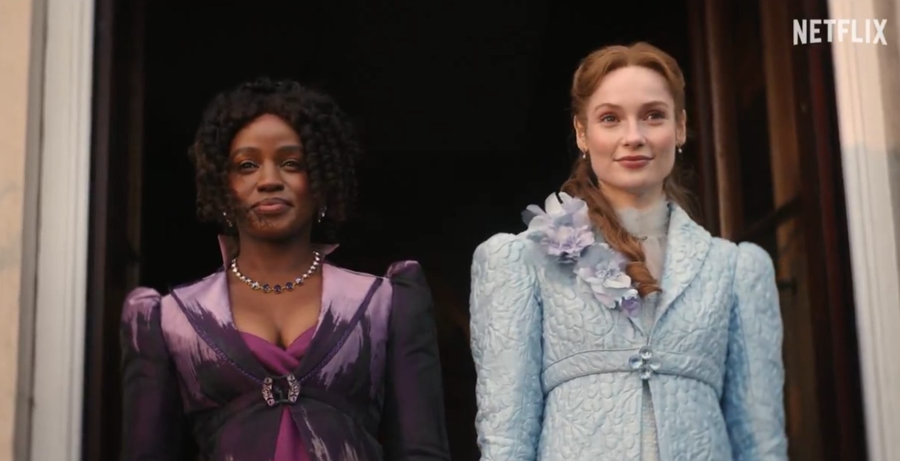 Скріншот з трейлеру "Бріджертонів"