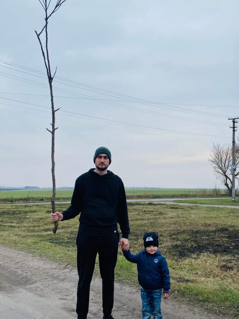 Вадим Яценко із сином Максимом